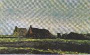 Vincent Van Gogh Cottages painting